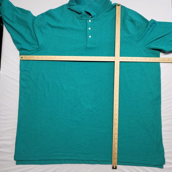 Croft & Barrow Mens Polo Shirt 4XL Tall Long Sleeve Easy Care - Picture 11 of 14